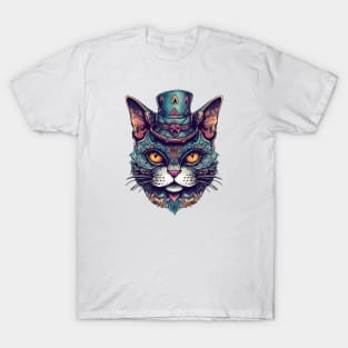 Ornamental hatter cat T-Shirt